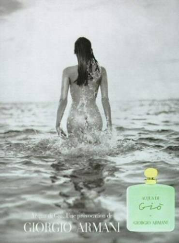 Acqua di Gio Giorgio Armani for women bayan manken deniz reklam afişi commercial.jpg