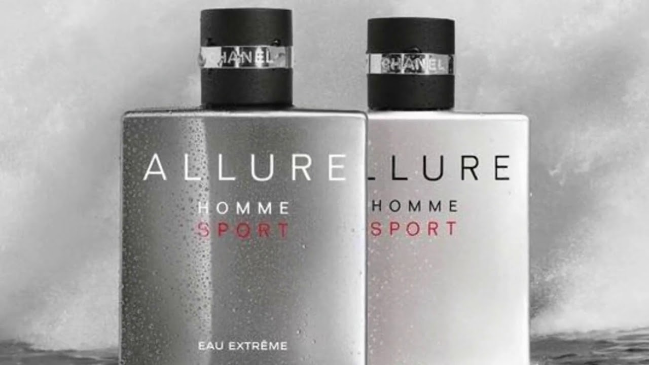 Allure Homme Sport Eau Extreme Chanel for men reklam afiş deniz düz modeli iki şişe flanker.jpg