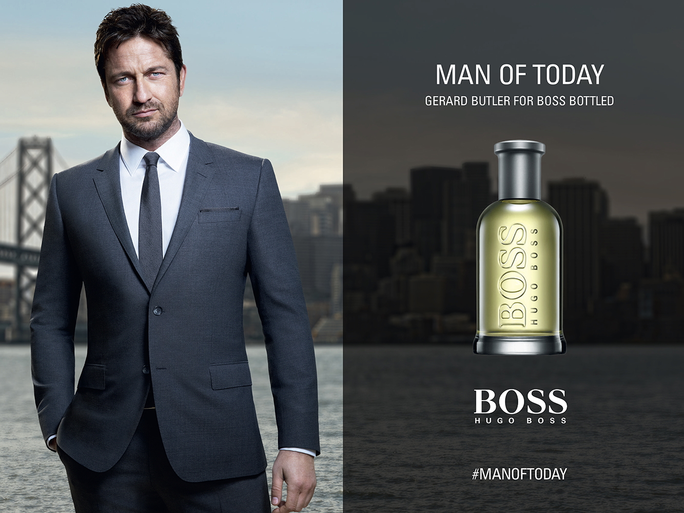 Boss Bottled Hugo Boss for men afiş poster commercial erkek manken NewYork.jpg