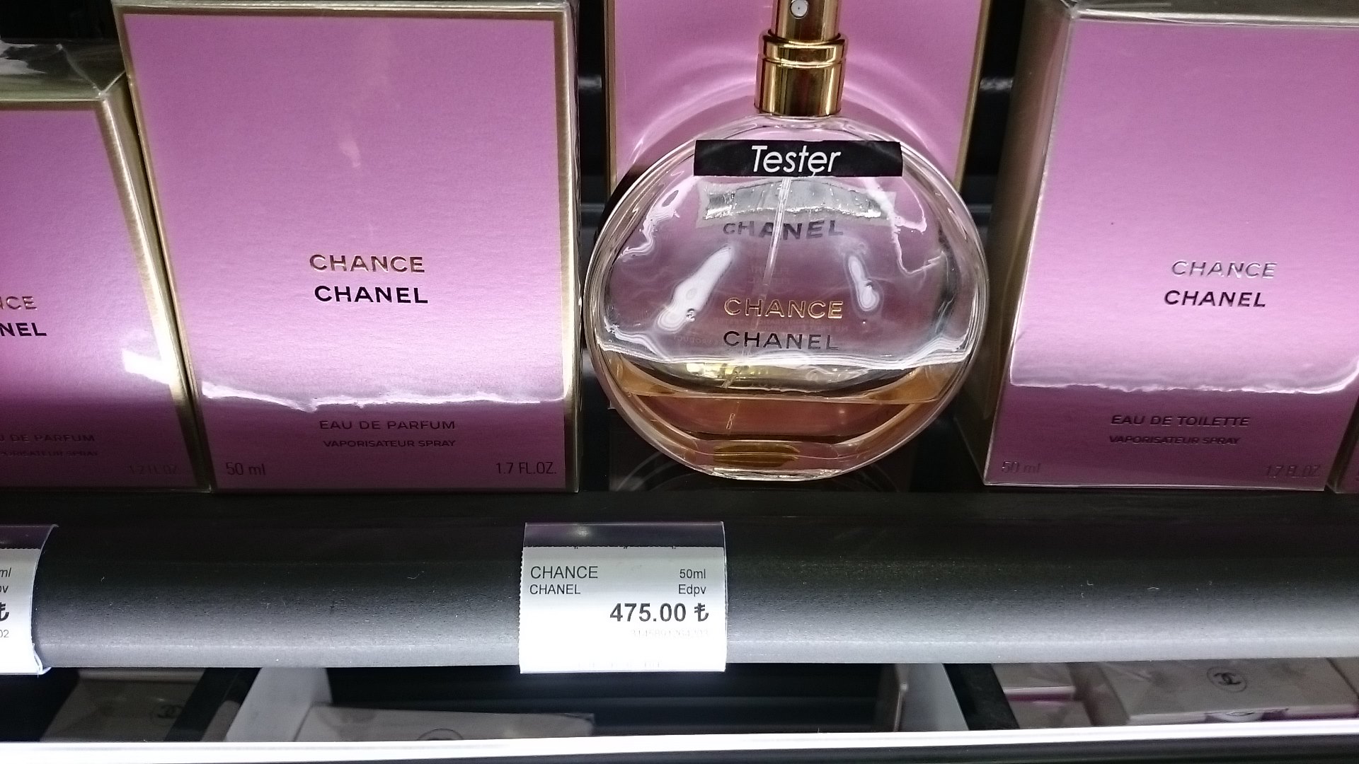 Chance Eau de Parfum Chanel for women tester mağazada resimi Sephora.jpg