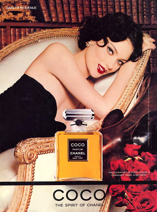 Coco Eau de Parfum Chanel for women reklam bayan model afiş poster.jpg