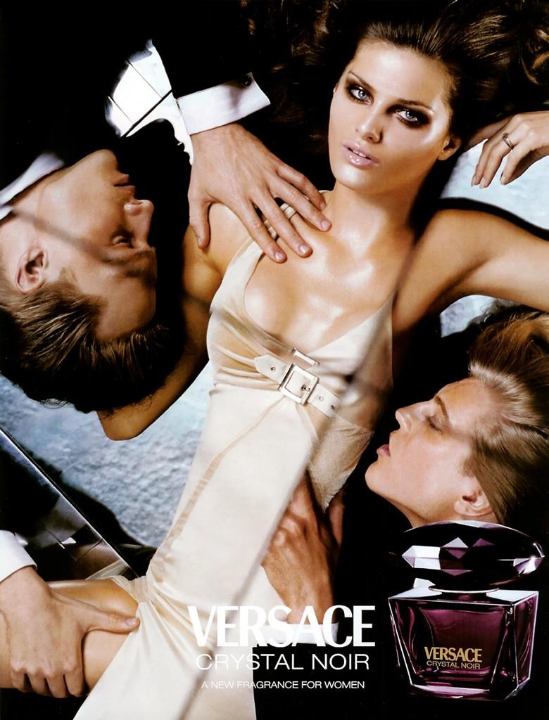 Crystal Noir Versace for women Commercial poster manken afiş.jpg