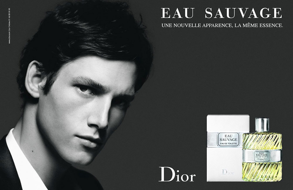 Eau Sauvage Christian Dior for men manken reklam afiş 3.jpg