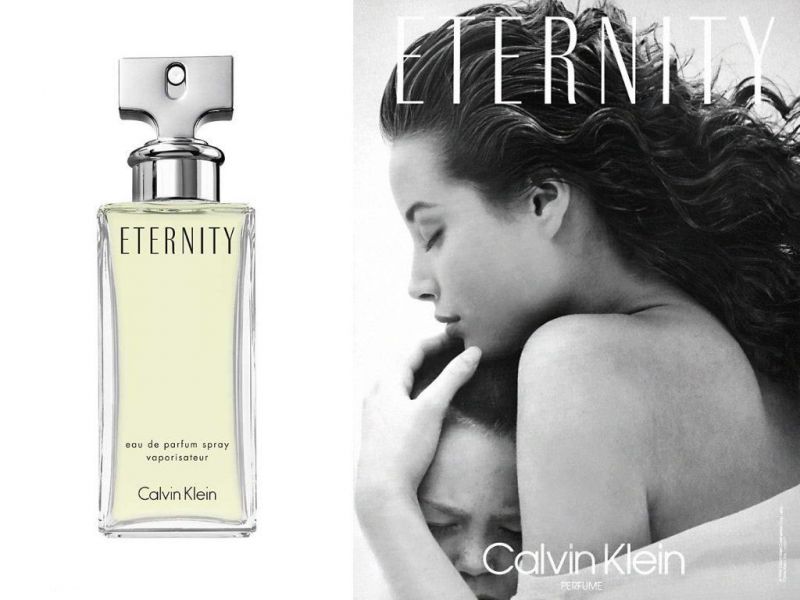 Eternity Calvin Klein for women reklam afişi manken çocuk anne.jpg