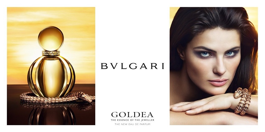 Goldea Bvlgari for women reklam afiş manken Bvlgari-Banner-Goldea-3Isabeli Fontana .jpg