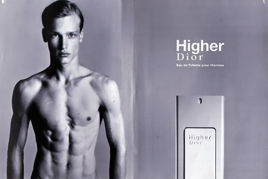 Higher Christian Dior for men manken üst kısım çıplak reklam afiş poster IMG_9886.jpg