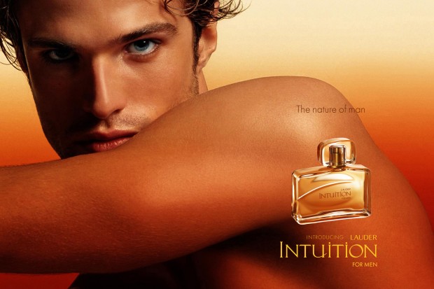 intuition for Men Estée Lauder for men erkek manken afiş reklam.jpg