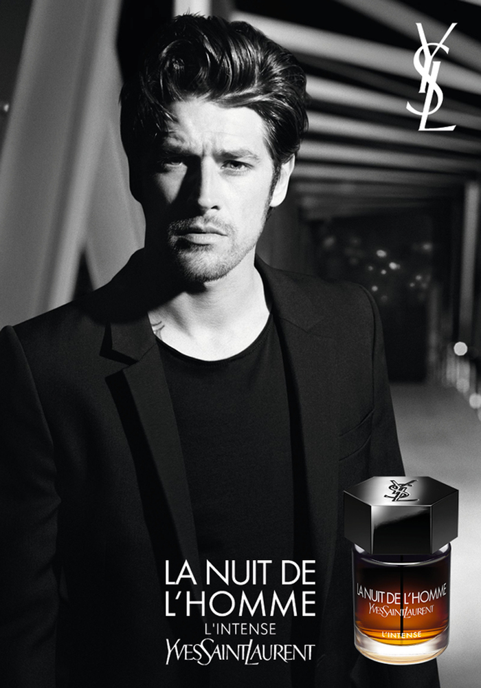 La Nuit de L'Homme L'Intense Yves Saint Laurent for men reklam afiş poster.png
