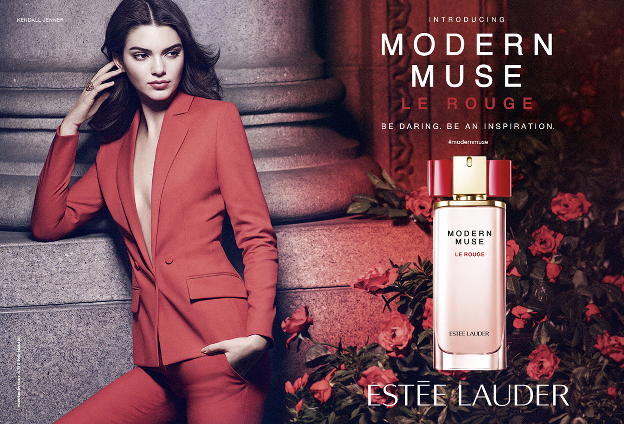 Modern Muse Le Rouge Estée Lauder for women Kendall Jenner Commercial afiş.jpg