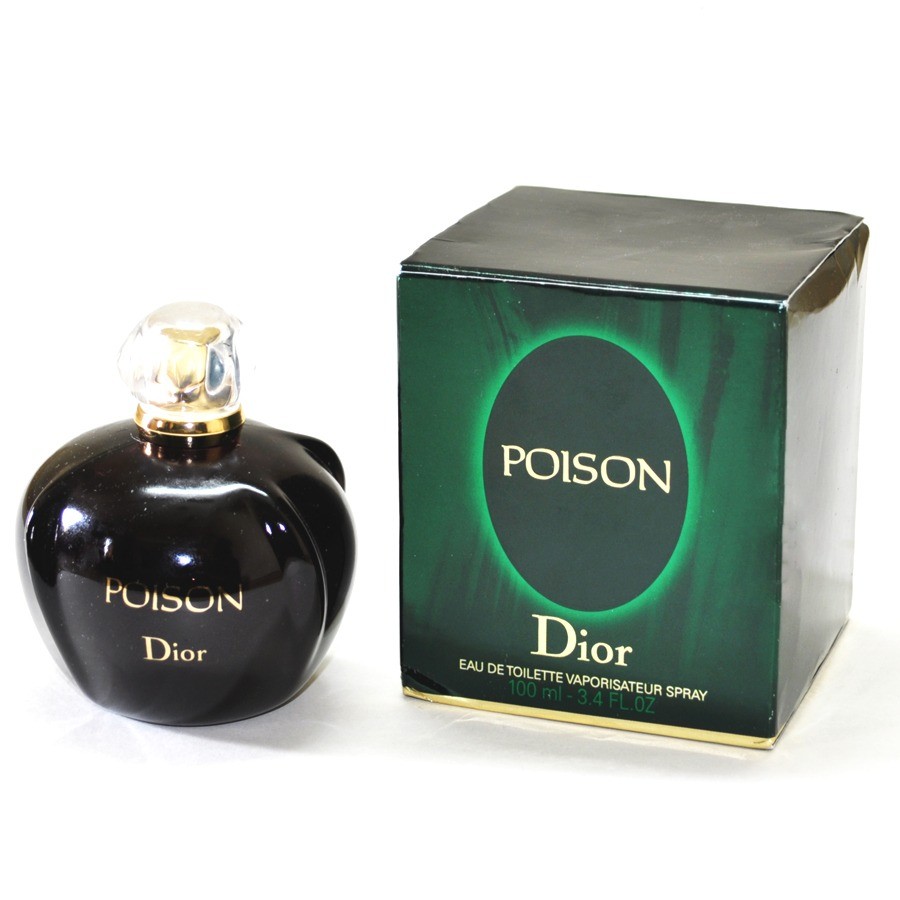 Poison Christian Dior for women 100 ml kutu ve şişe üstten çekim dutf.jpg