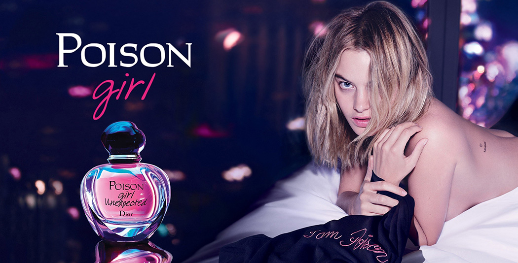 Poison Girl Unexpected Christian Dior for women manken uzanıyor sırtı da açık tanıtım a...jpg