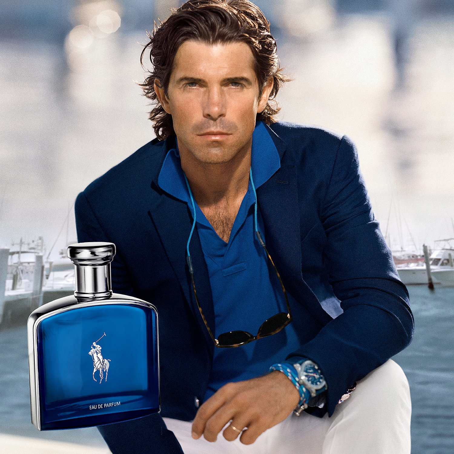 Ralph Lauren tarafından Polo Blue Eau de Parfum erkekler için  erkek manken afiş reklam pos...jpg